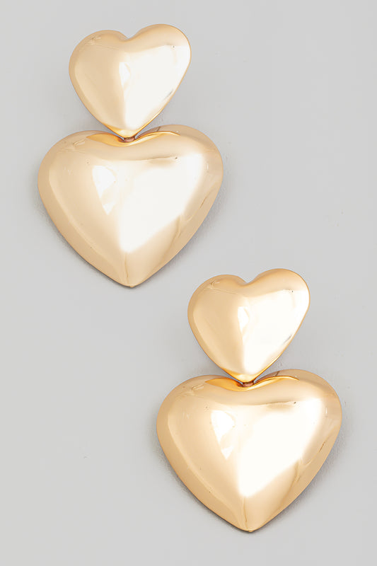 Statement Double Hearts