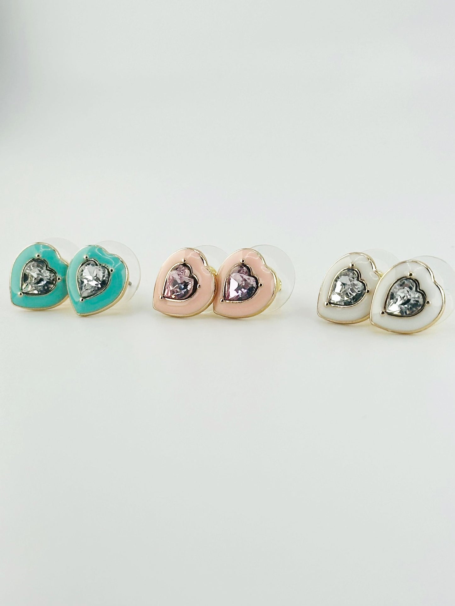 Pastel Heart Studs