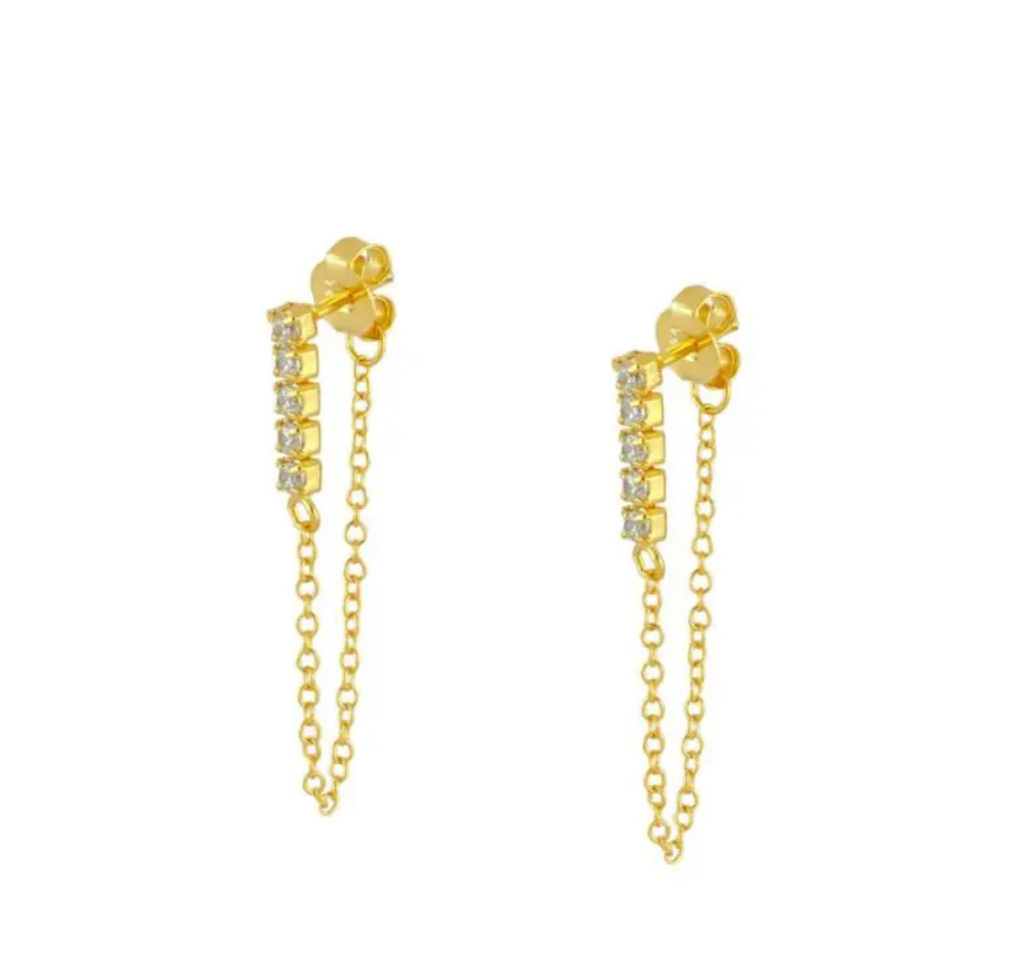 Chain Tennis Earrings