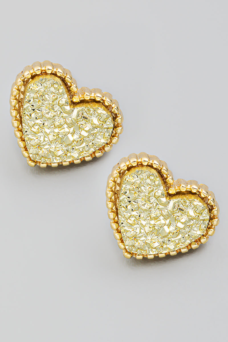 Amar Mini Druzy Heart