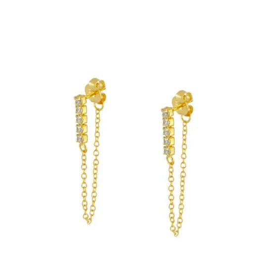 Arianna Chain Studs