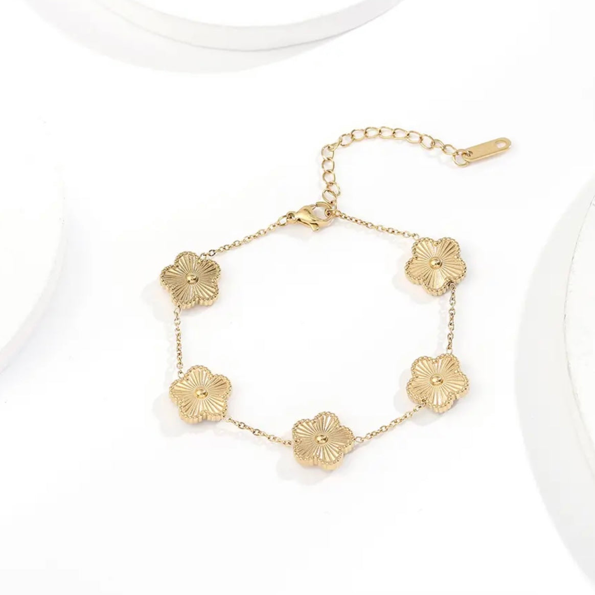 Five Clover Bracelet Gold