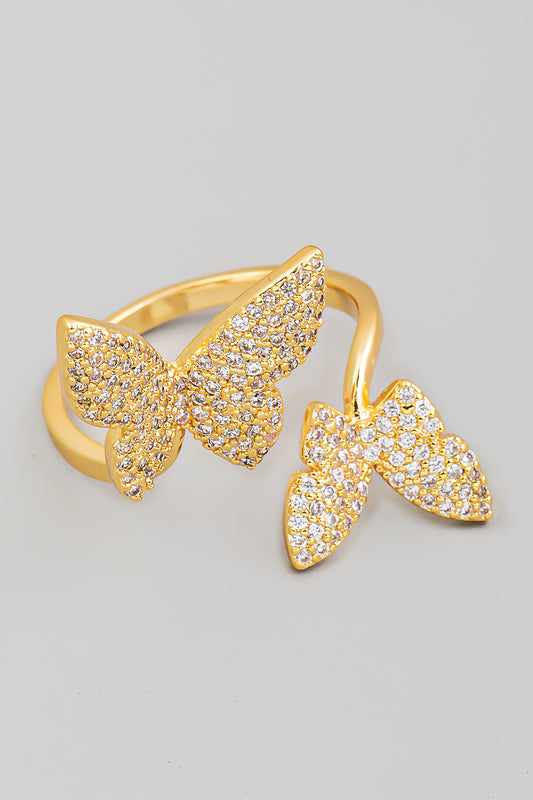 Butterfly Pave Ring